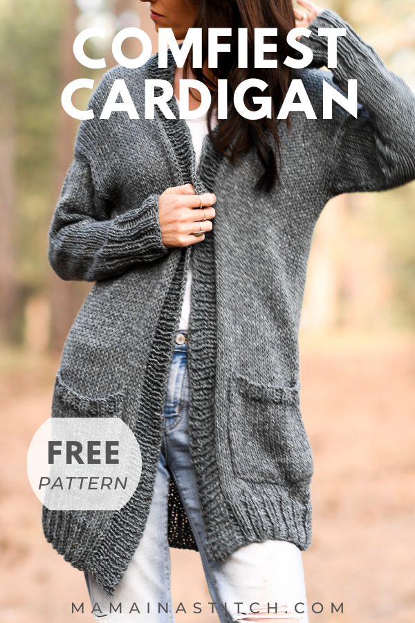 How To Knit A Cardigan - My Comfiest Knit Cardigan – Mama In A Stitch