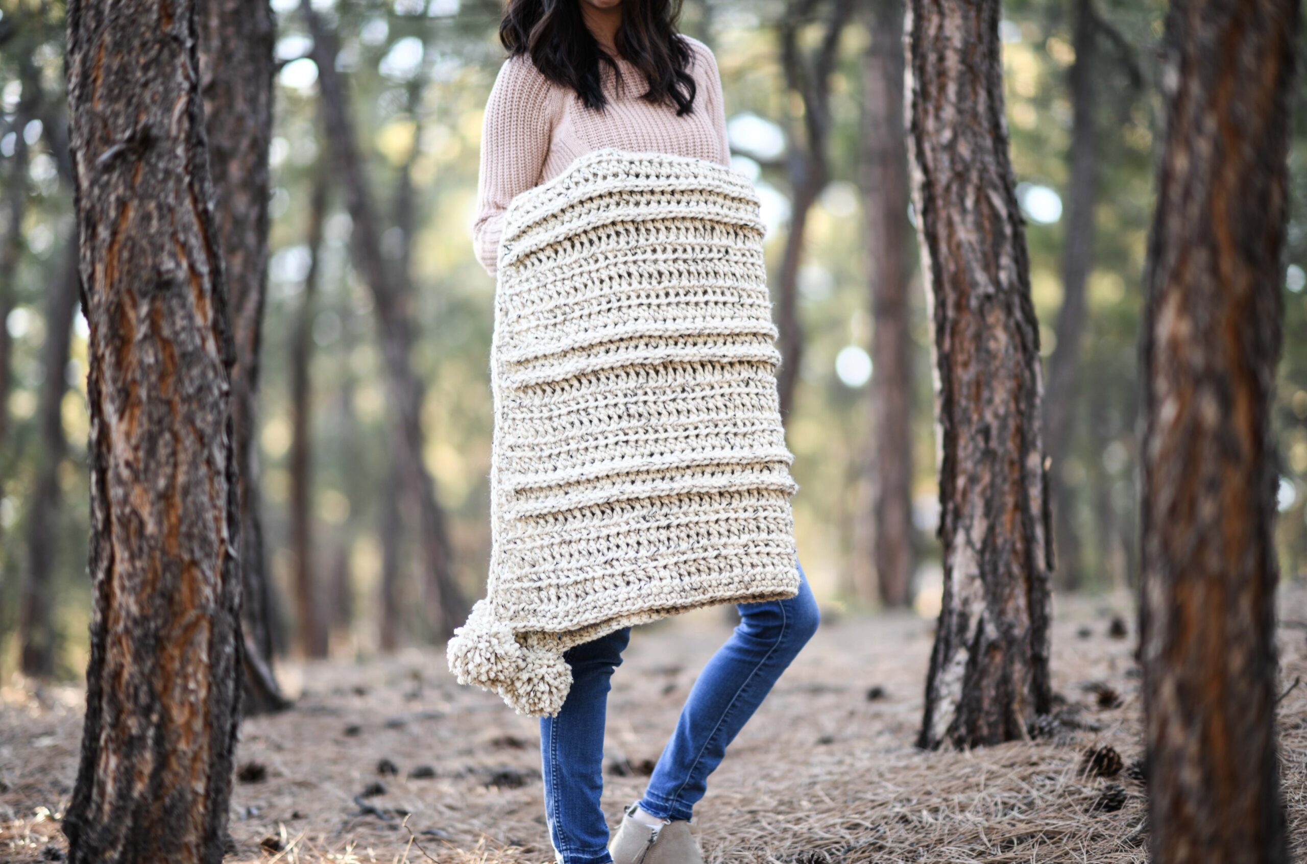 Cabin Stripes Blanket Crochet Pattern – Mama In A Stitch