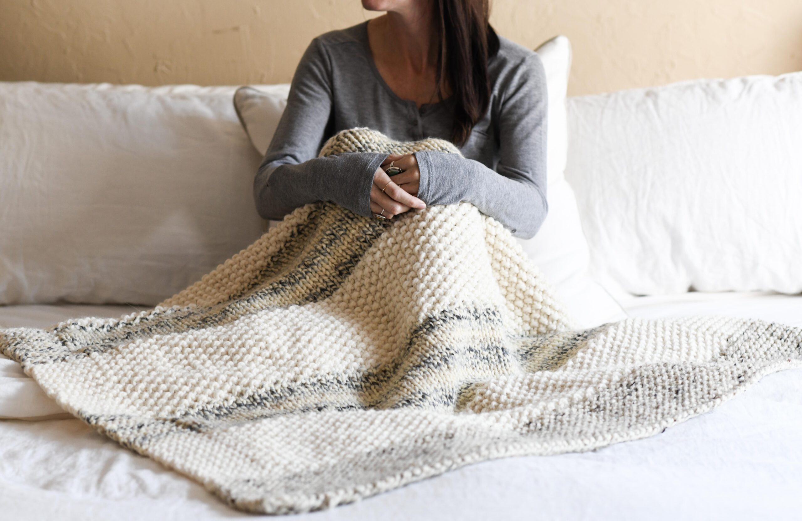 Cozy Cream Bernat Blanket for Ultimate Comfort