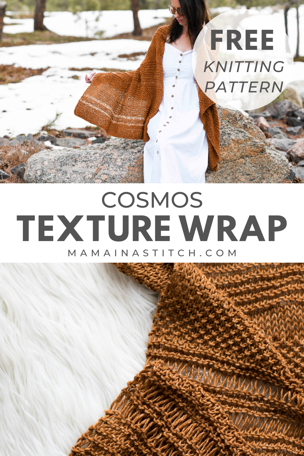 Cosmos Textured Knit Wrap
