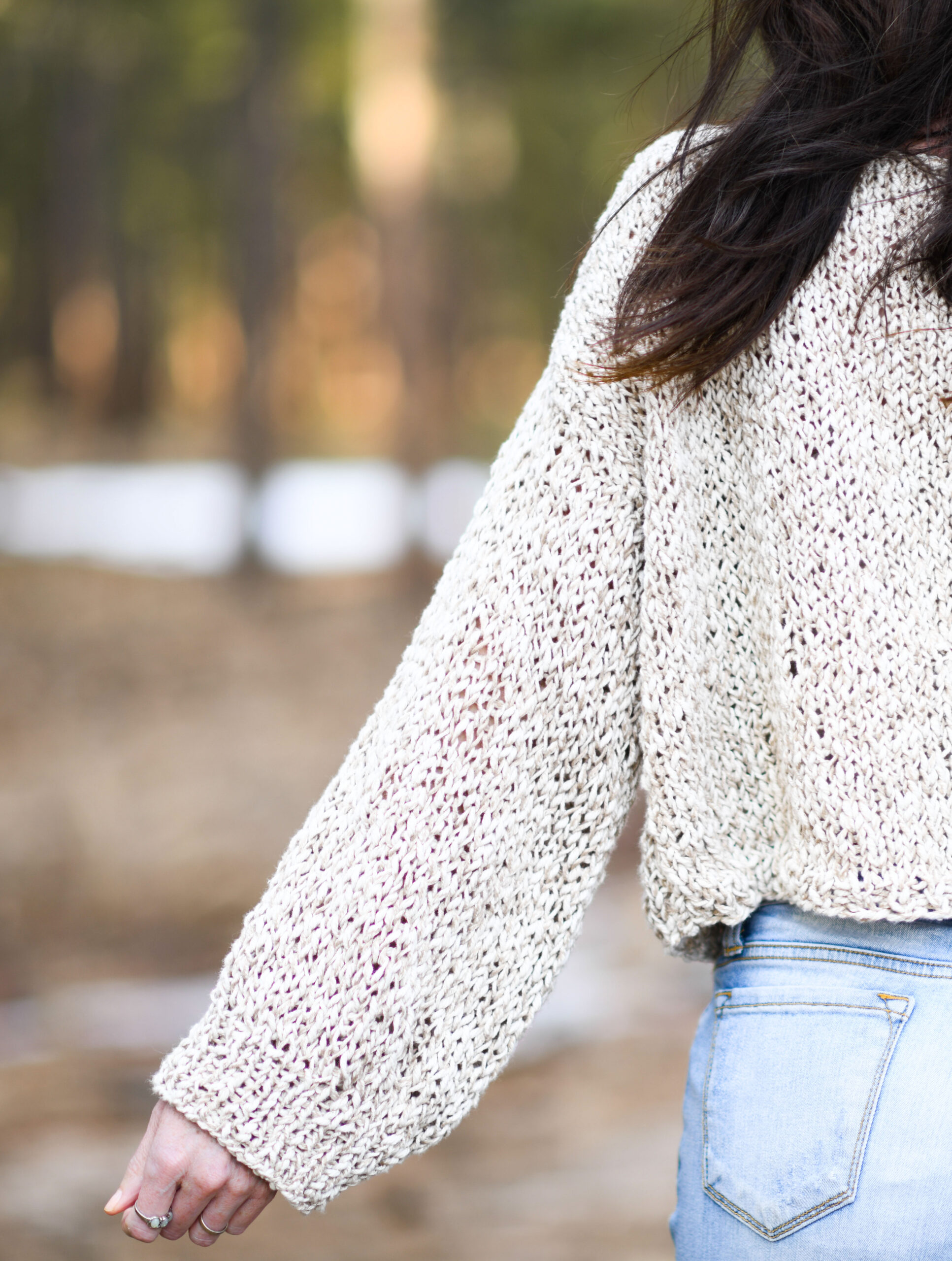 slouchy knit sweater