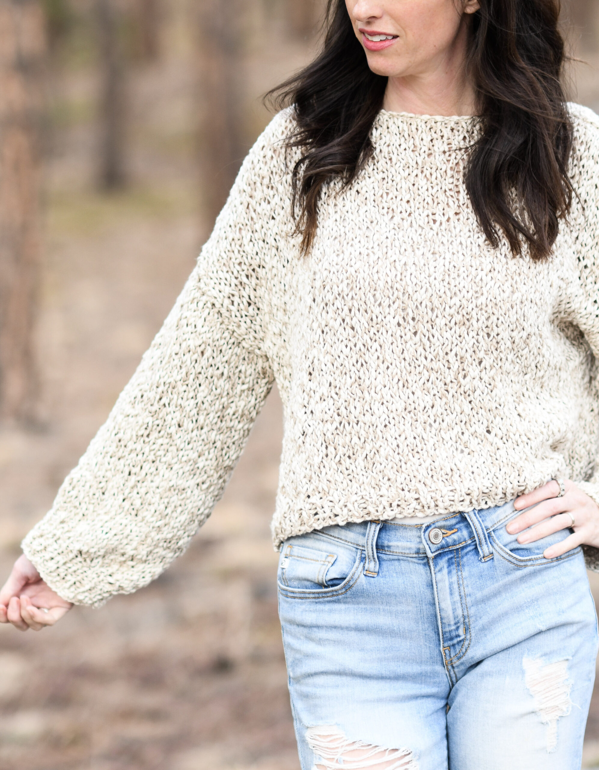 How to knit a sweater: Slouchy style sweater pattern for all levels -  KnitcroAddict