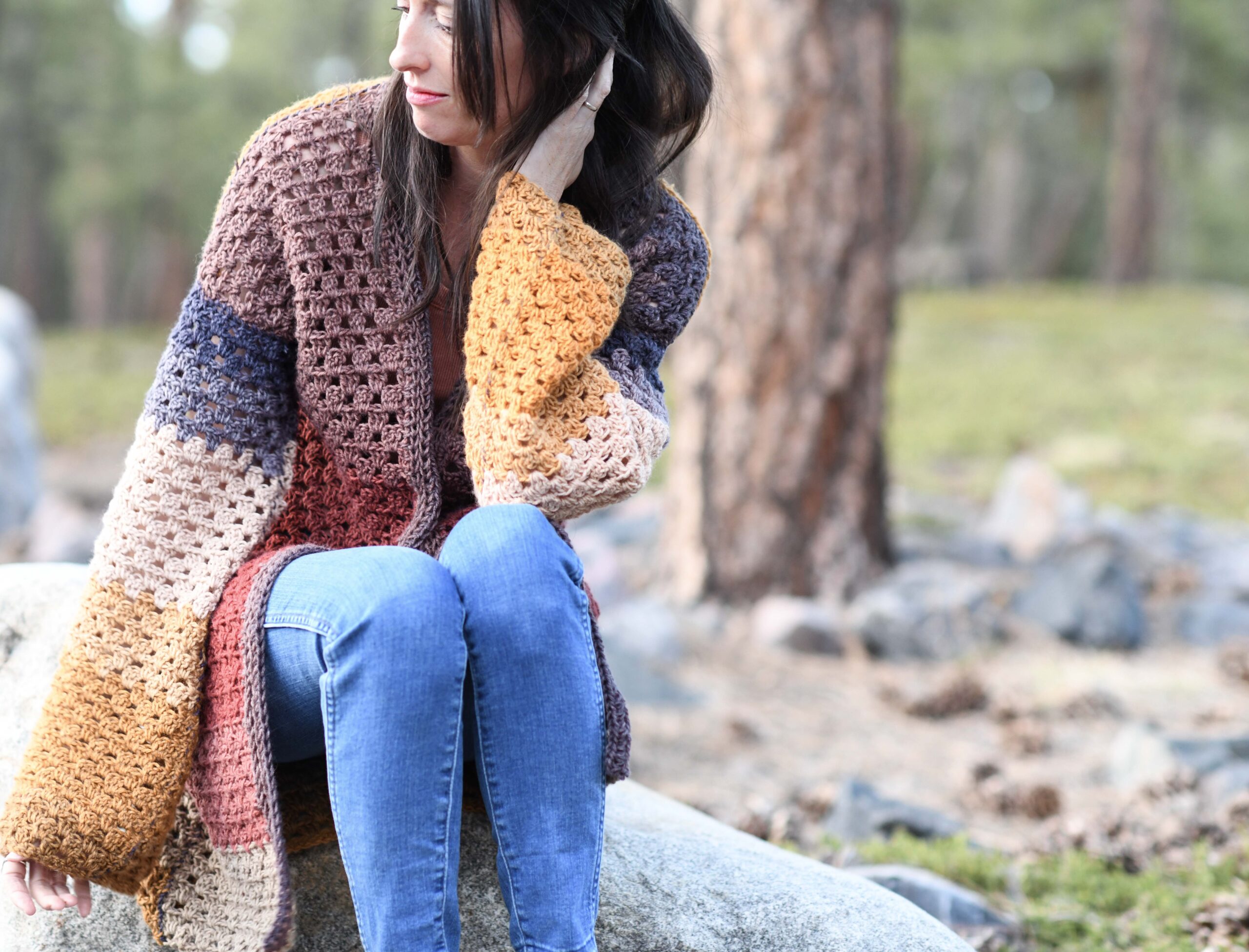 Comfy Colors Cardigan Knitting Pattern – Mama In A Stitch