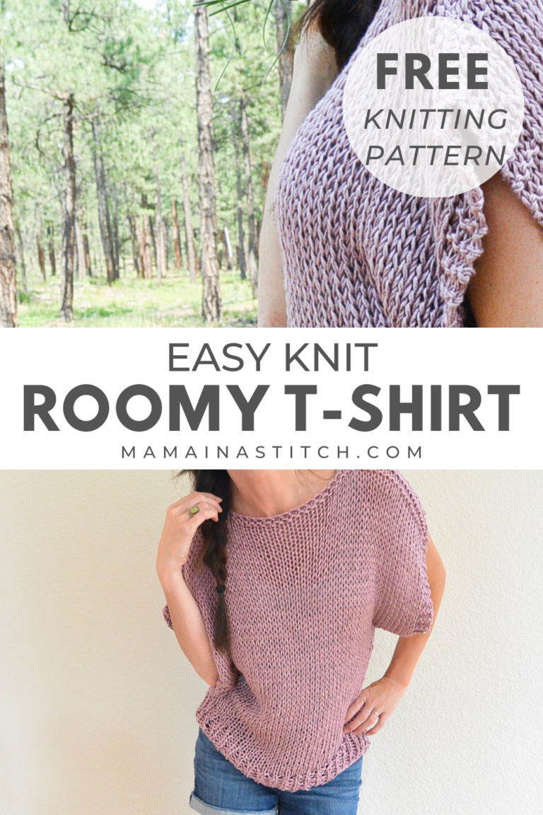 Mod T-Shirt Knitting Pattern – Mama In A Stitch