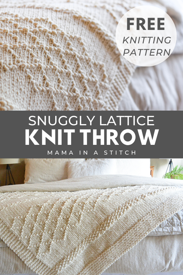 Autumn Lattice Throw Knitting Pattern