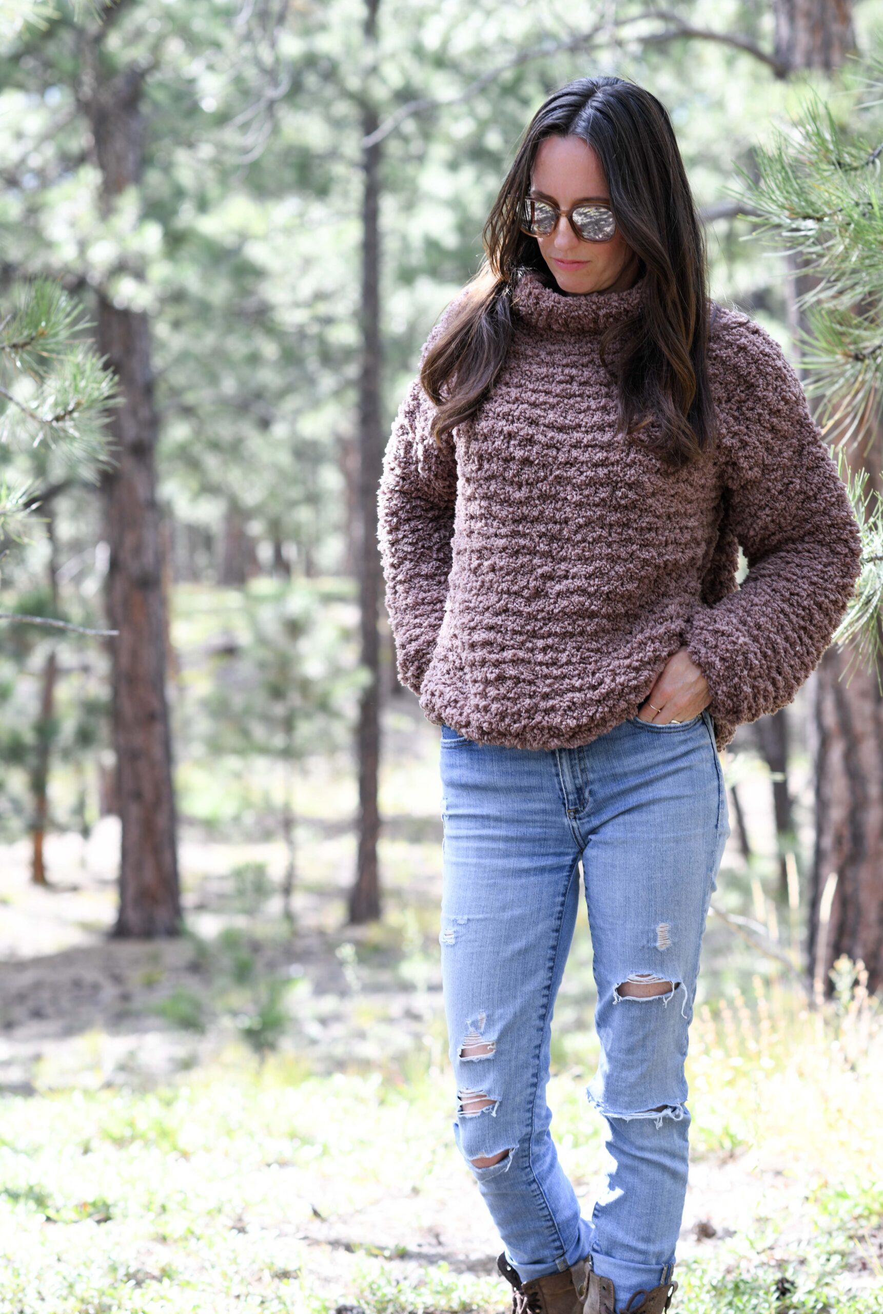 Cozy Sherpa Pullover Knitting Pattern – Mama In A Stitch