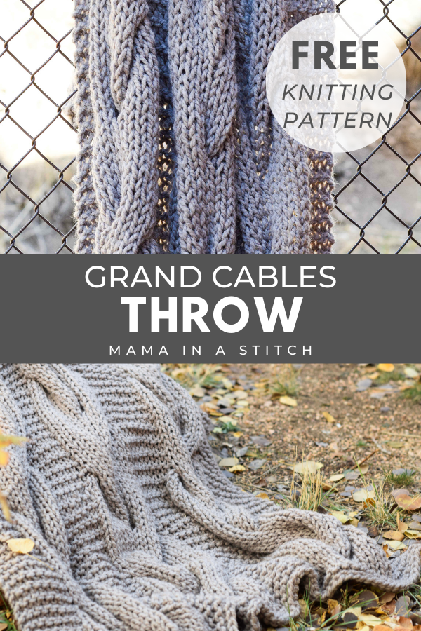 Cable Knit Blanket Pattern