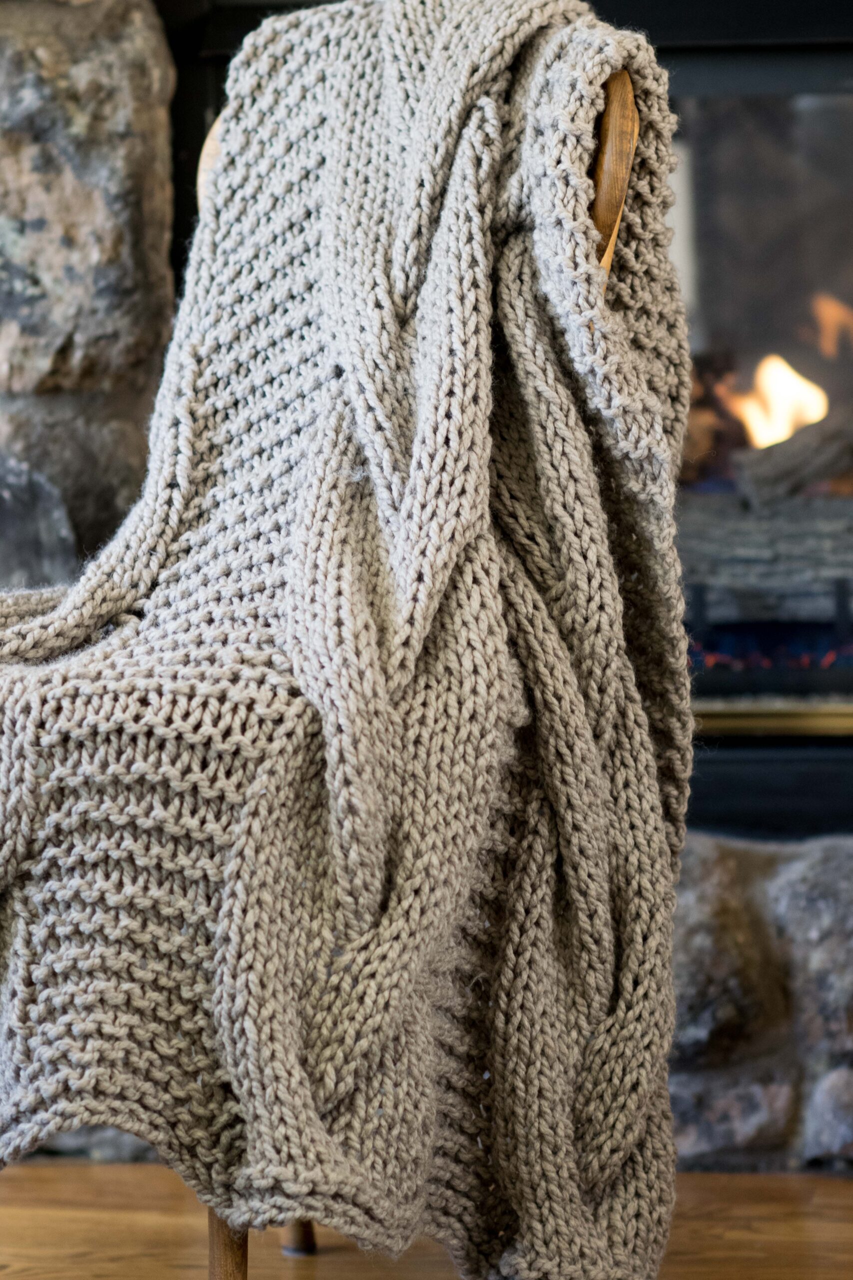 Cable Knit Blanket Pattern – Mama In A Stitch