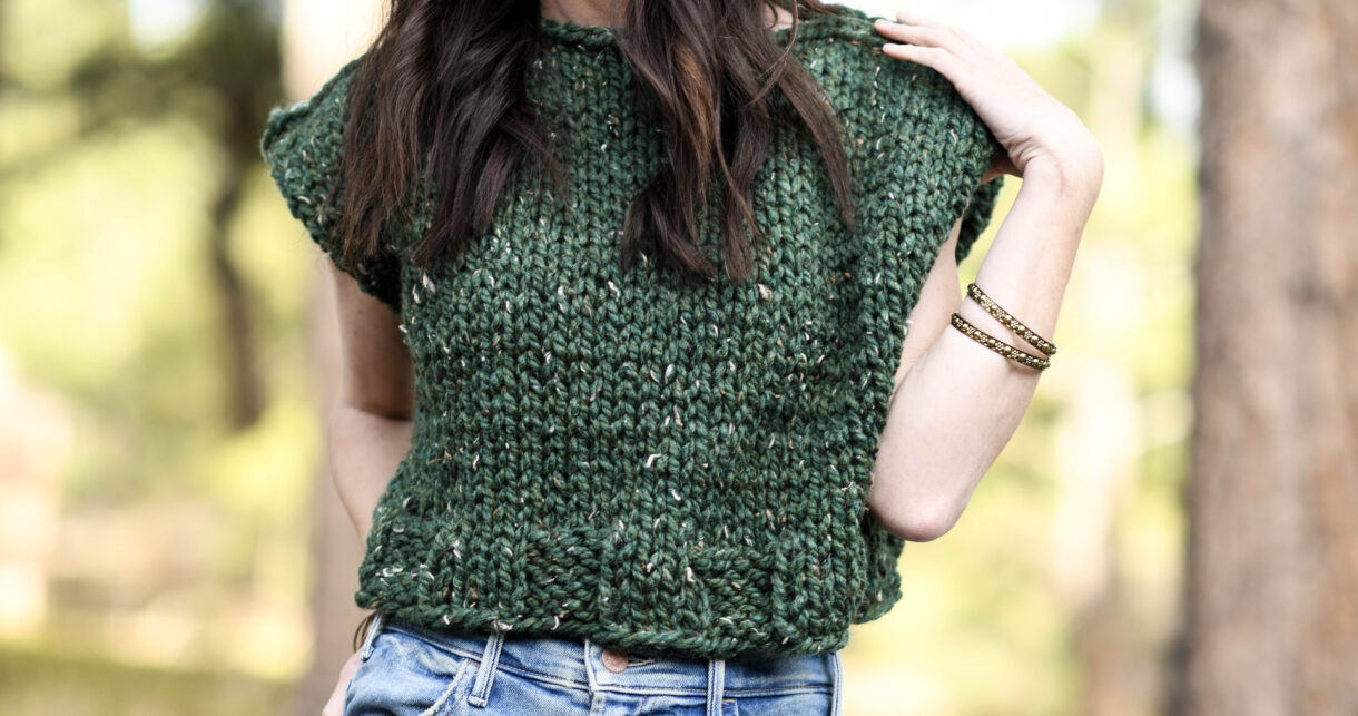 Easy Alpine Vest Knitting Pattern 