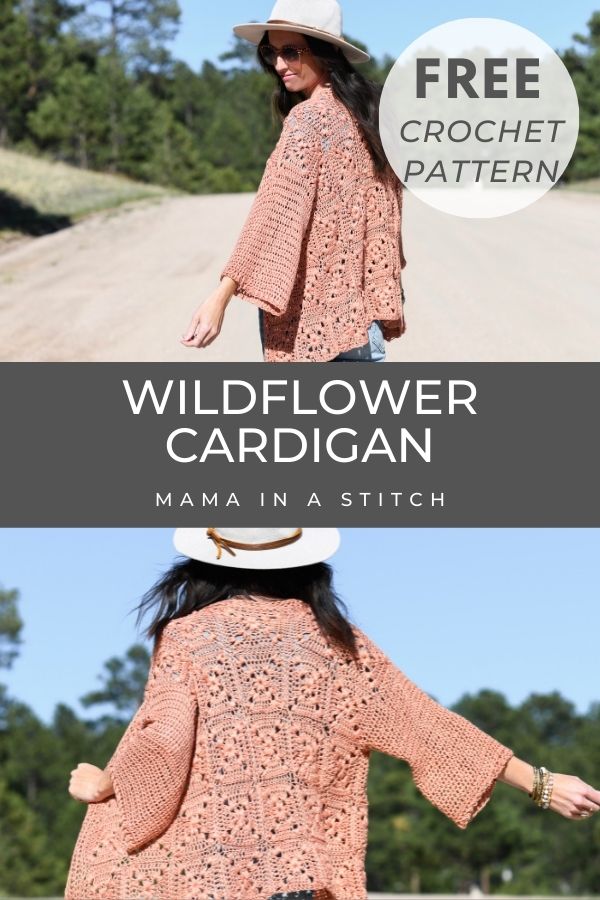 Wildflower Granny Square Cardigan Pattern