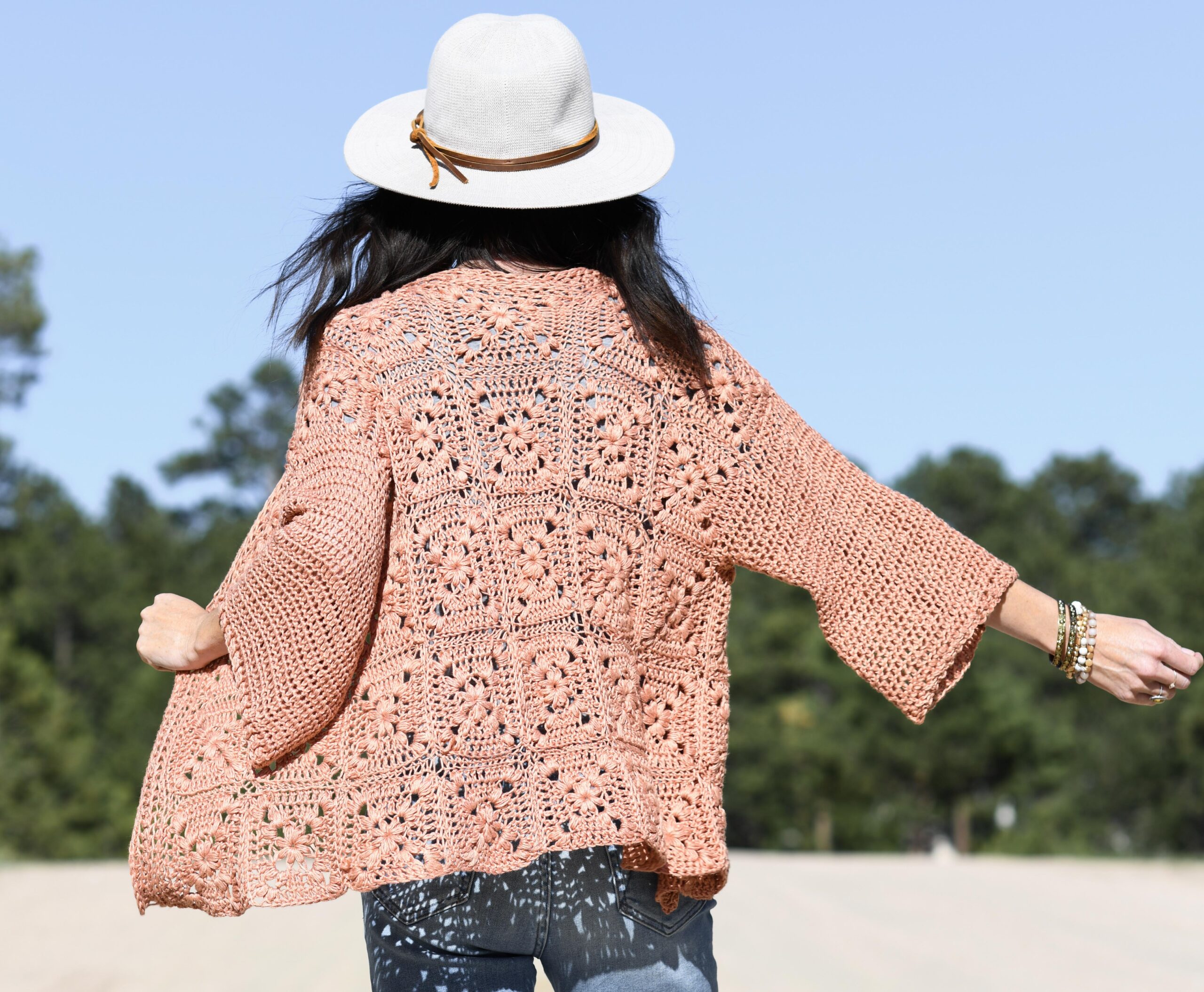 Wildflower Granny Square Cardigan Pattern