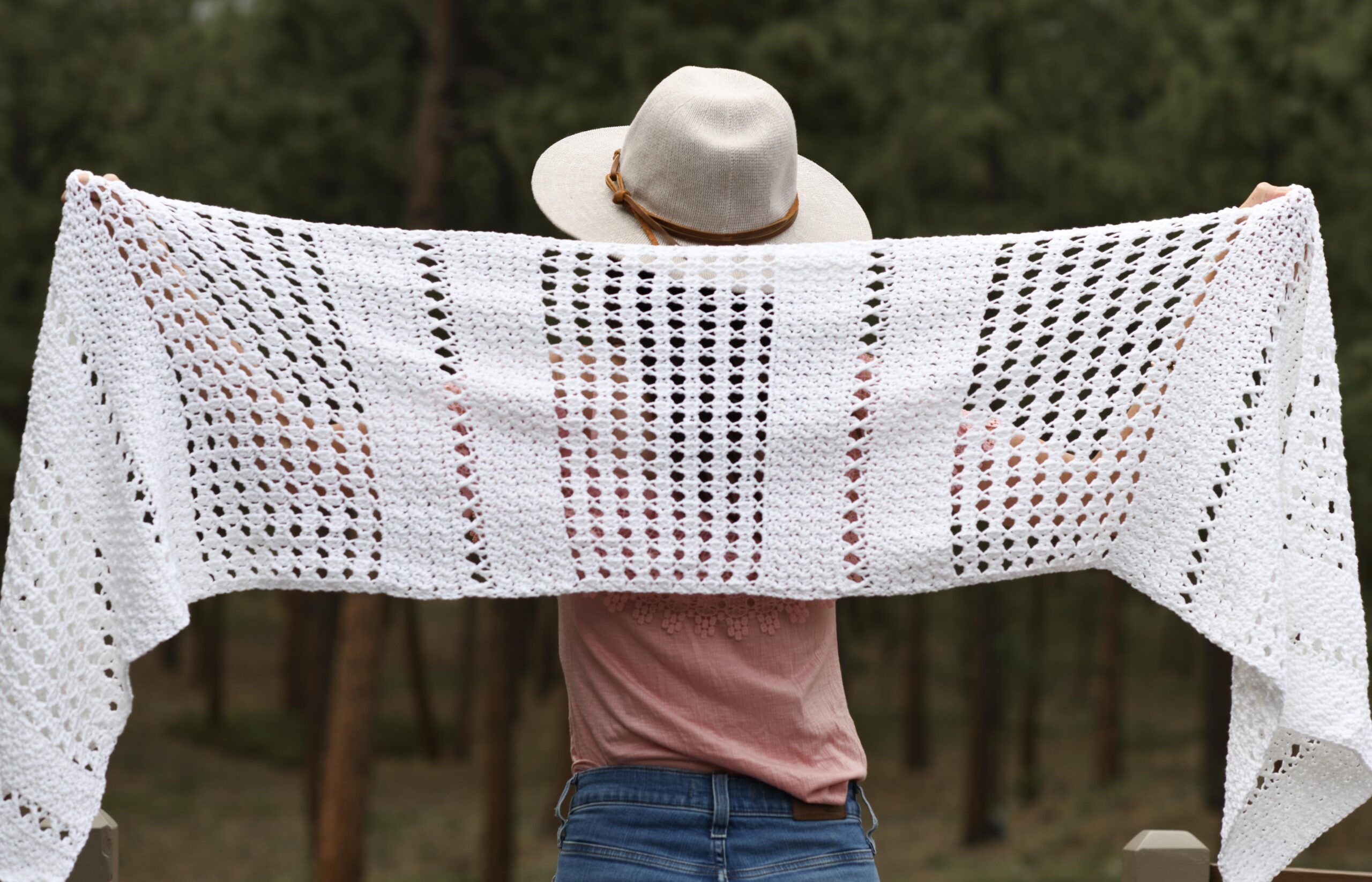 Soirée Light Shawl Crochet Pattern