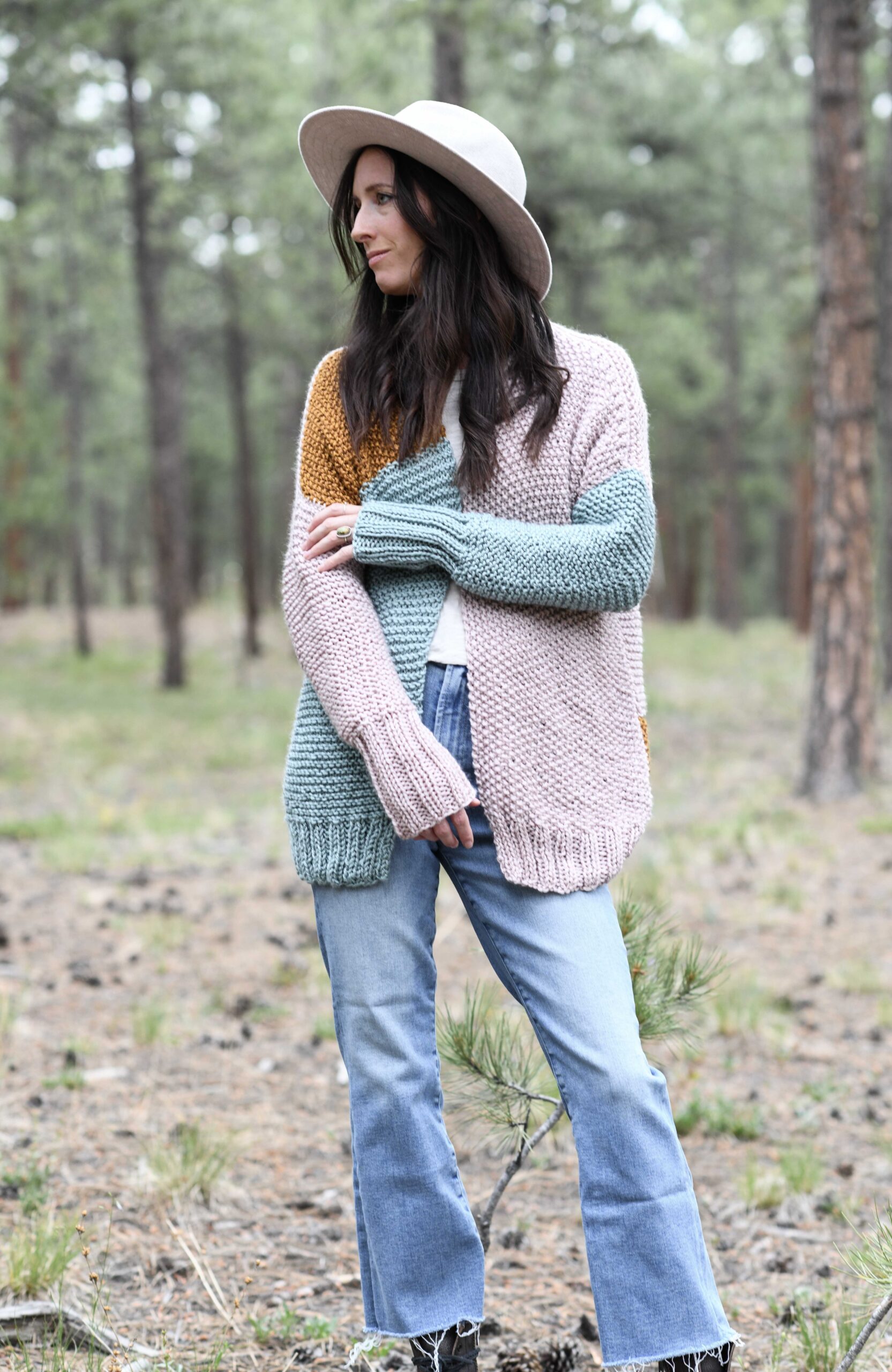 Comfy Colors Cardigan Knitting Pattern – Mama In A Stitch