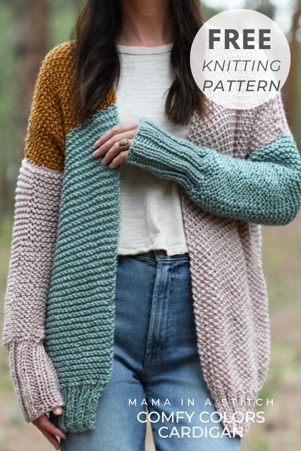 Comfy Colors Cardigan Knitting Pattern