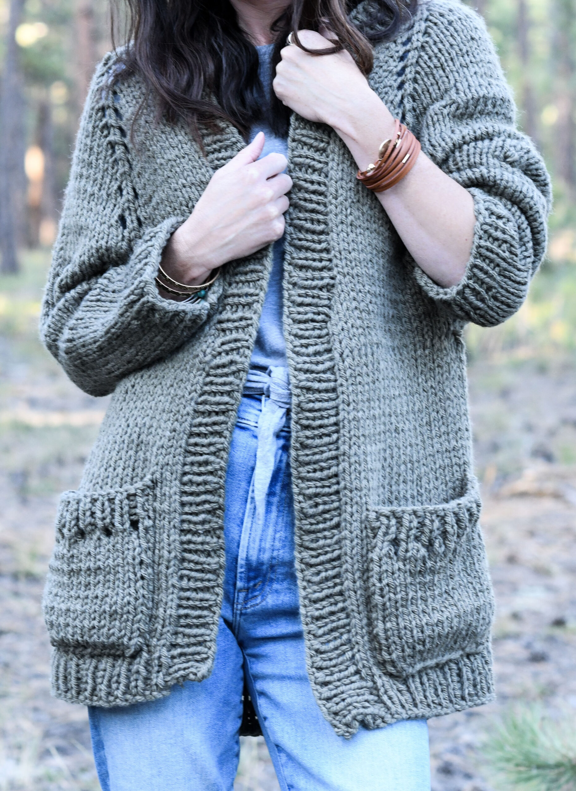 Simple Raglan Cardigan Knitting Pattern – Mama In A Stitch