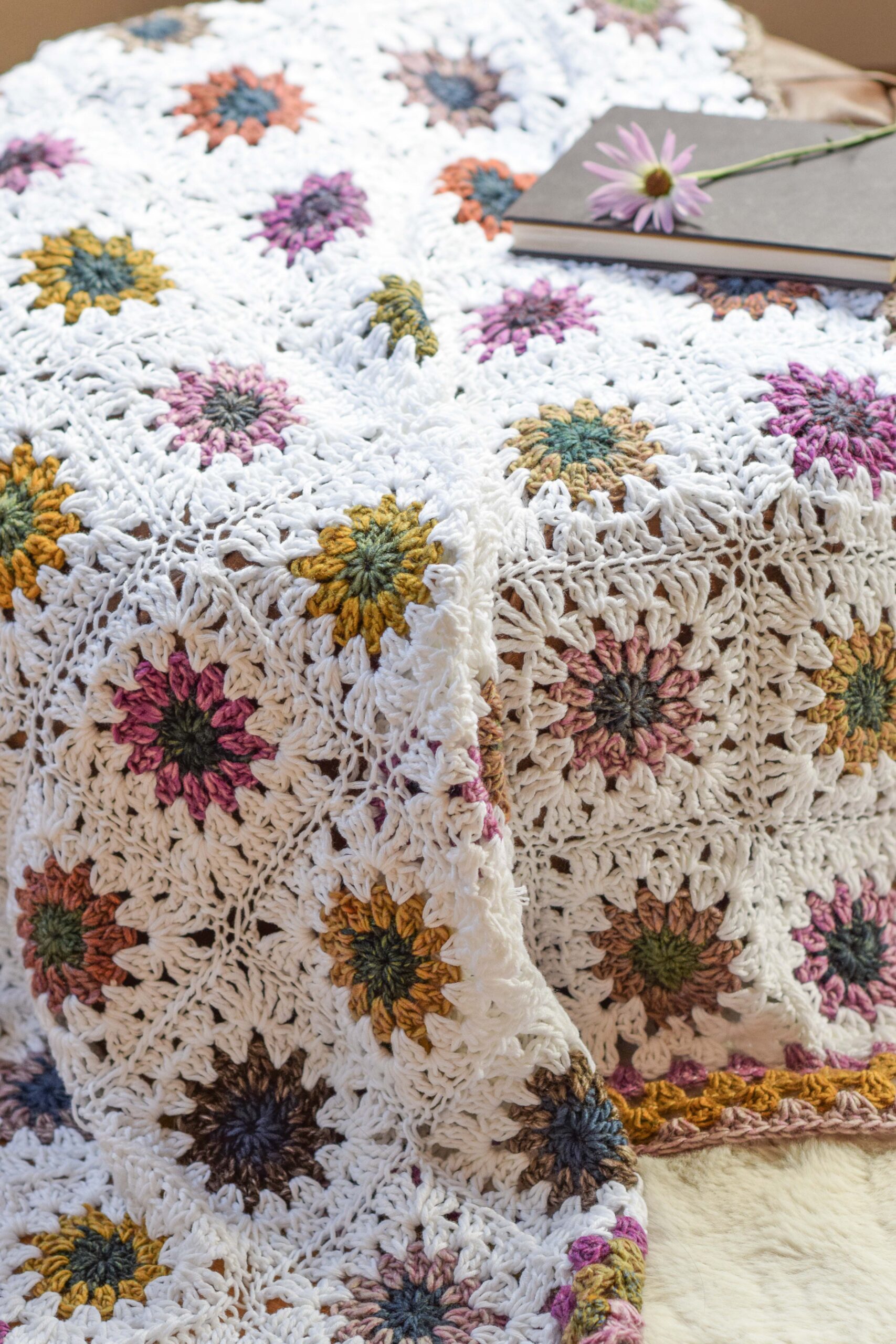 Free Crochet Flower Wheel Pattern