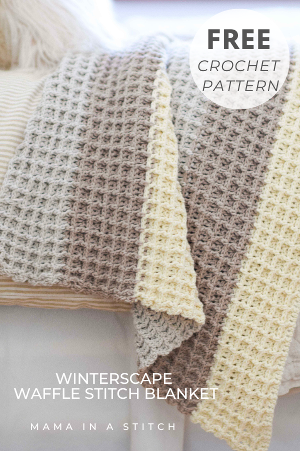 Waffle Stitch Crochet Blanket Pattern