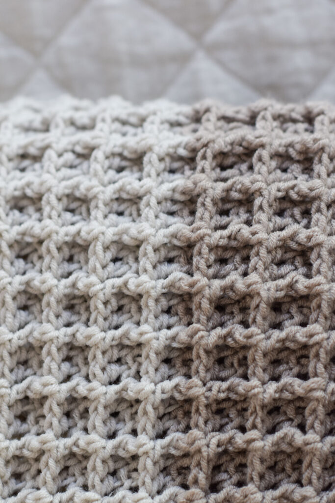 Waffle Stitch Crochet Baby Blanket - Affinity For Yarn