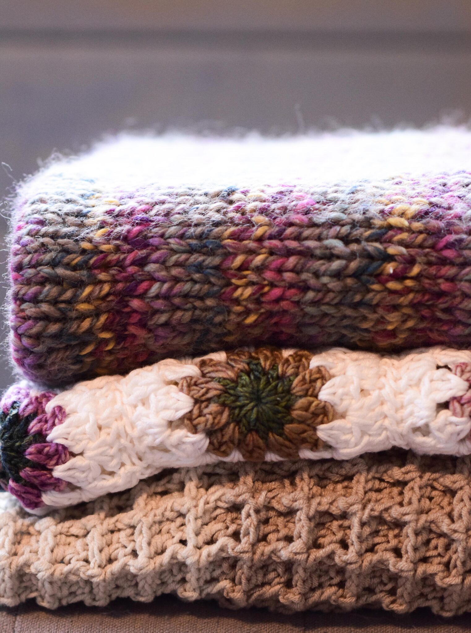 Timberland Tweed Quick Throw Blanket Knitting Pattern Mama In A Stitch