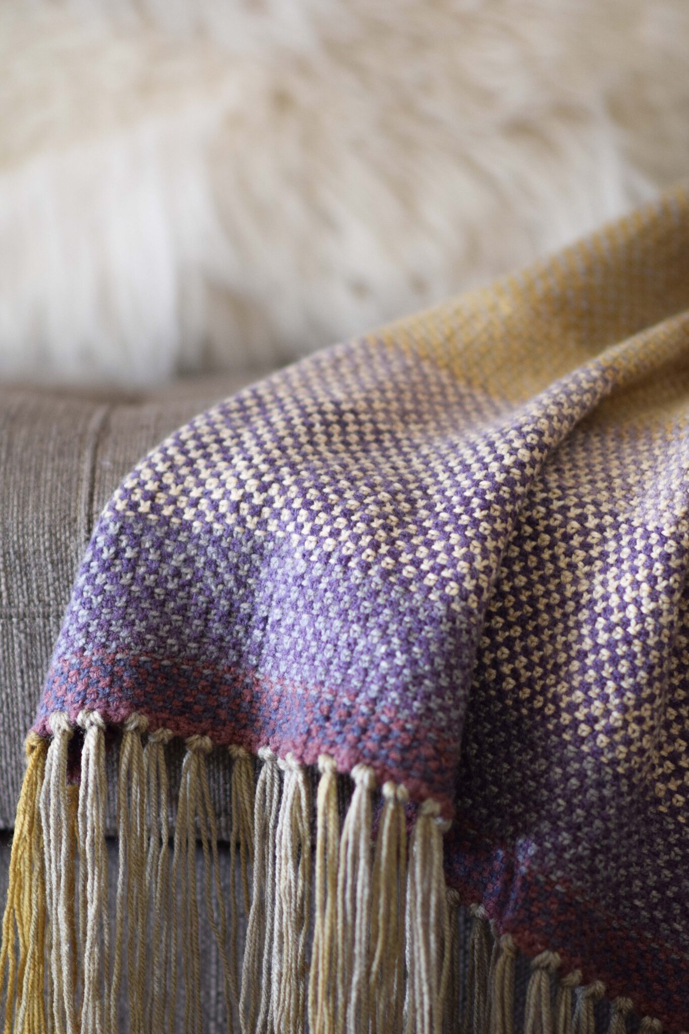 Woven Look Blanket Knitting Pattern – Mama In A Stitch