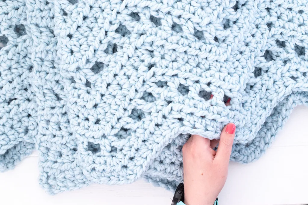 Ripples Chunky Crochet Blanket