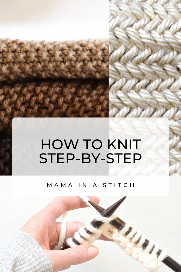 How To Knit A Backpack - Easy Knitting Pattern Mama In A Stitch