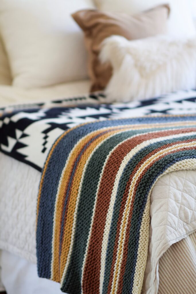 Stripes Knit Blanket