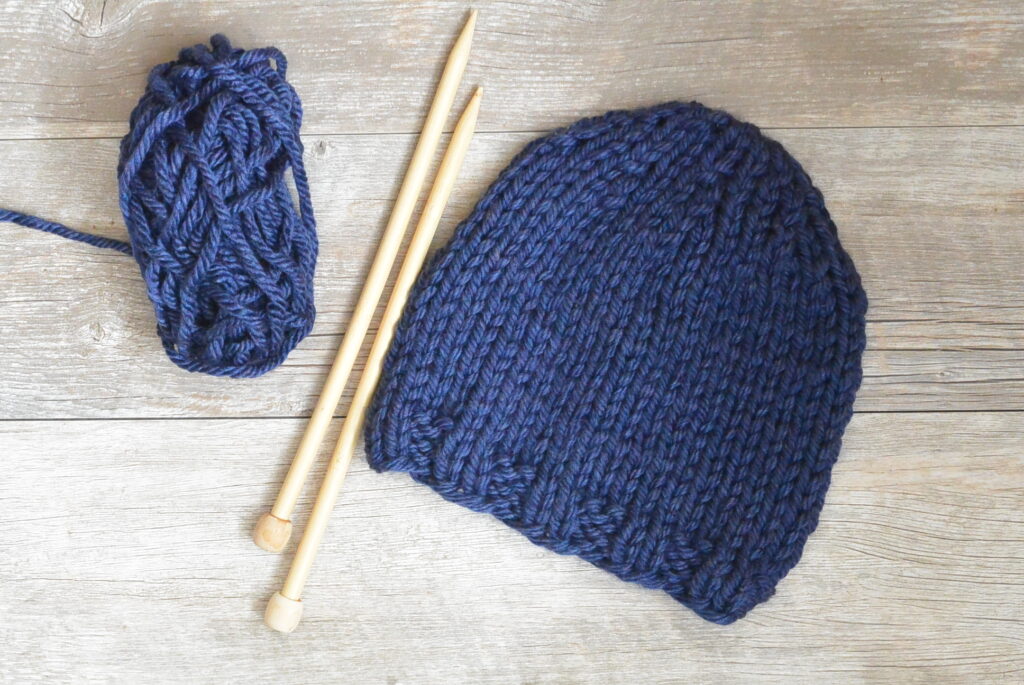 Chunky Easy Hat Knitting Pattern