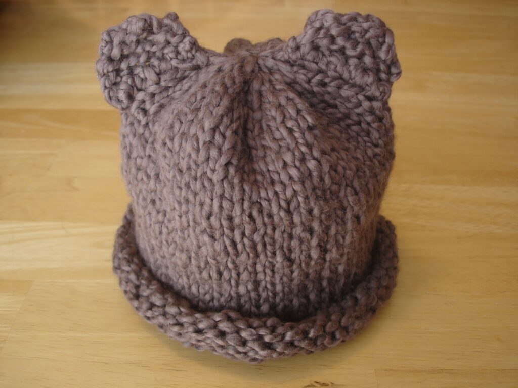 Bear Knit Hat Pattern For Beginners