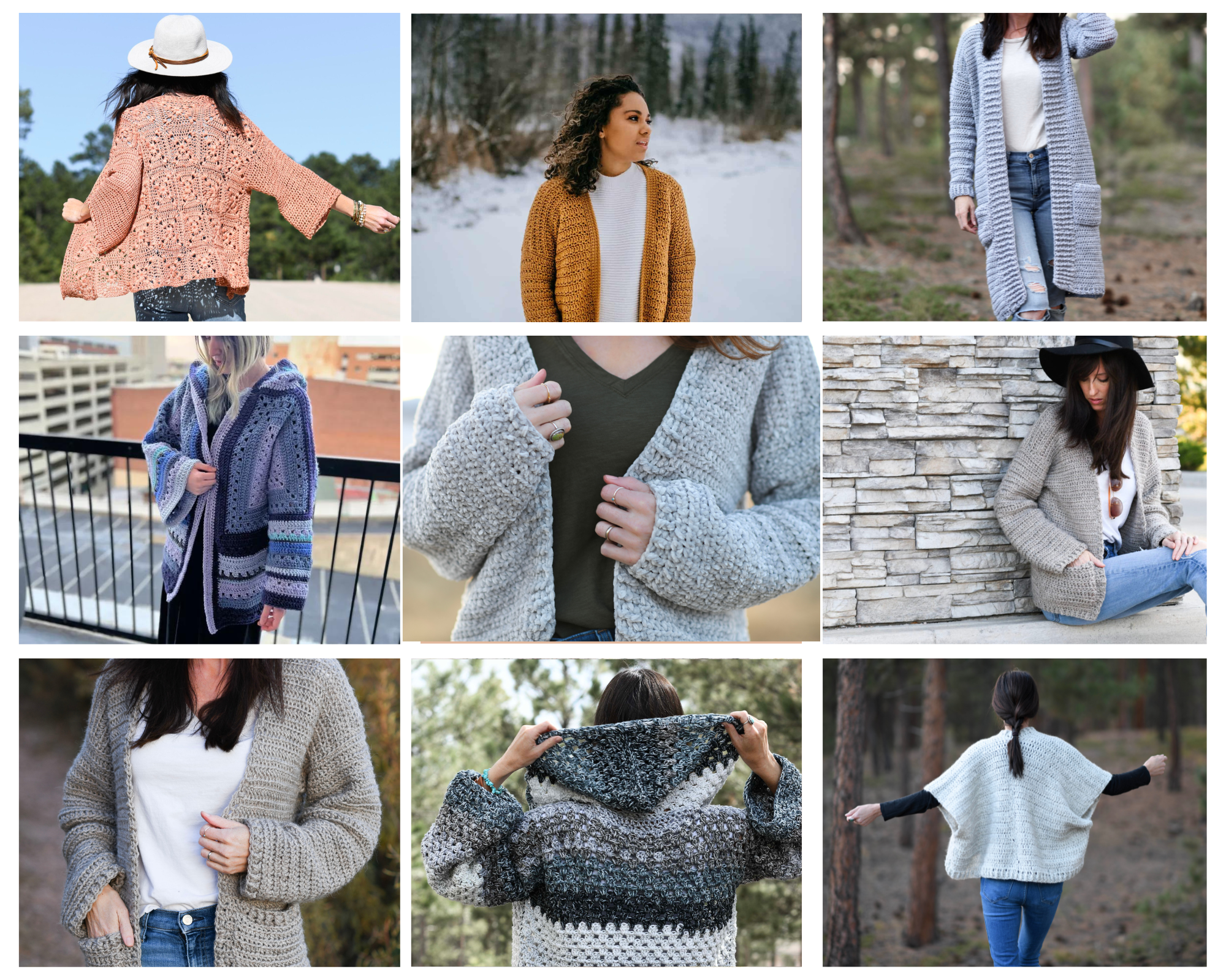 20+ Crochet Sweater Patterns and Cardigans