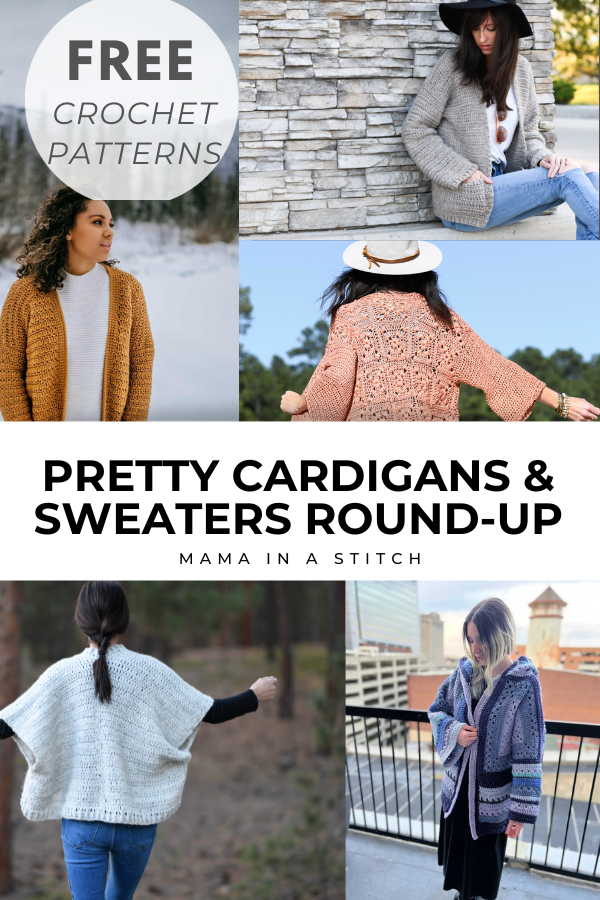 20+ Crochet Sweater Patterns and Cardigans