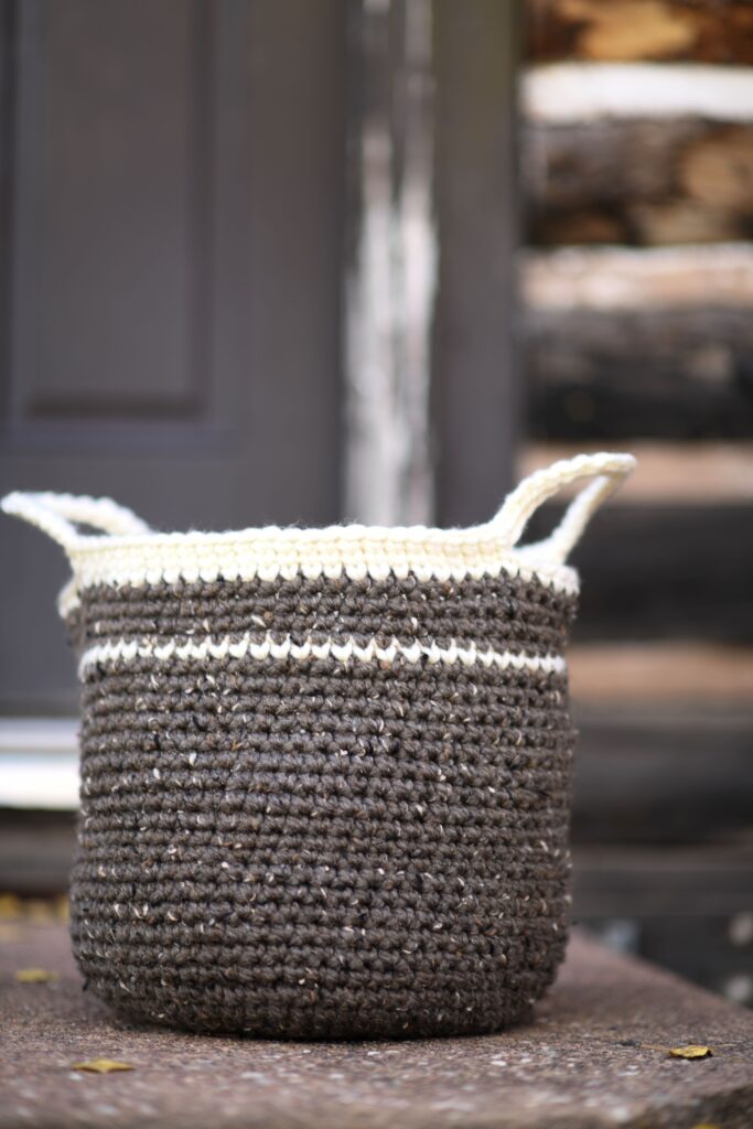 Rustic Big Crochet Basket Pattern