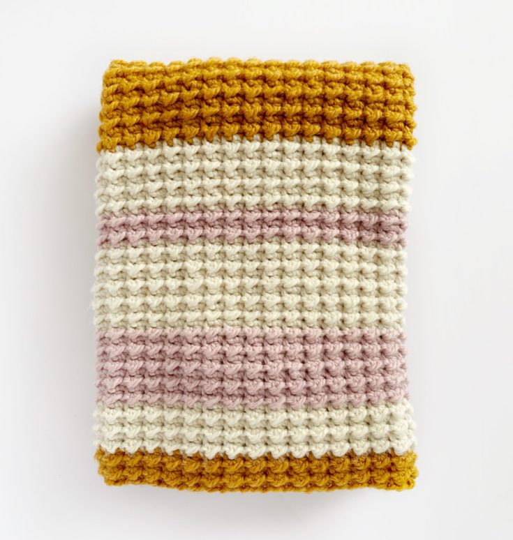 Chunky Moss Stitch Blanket