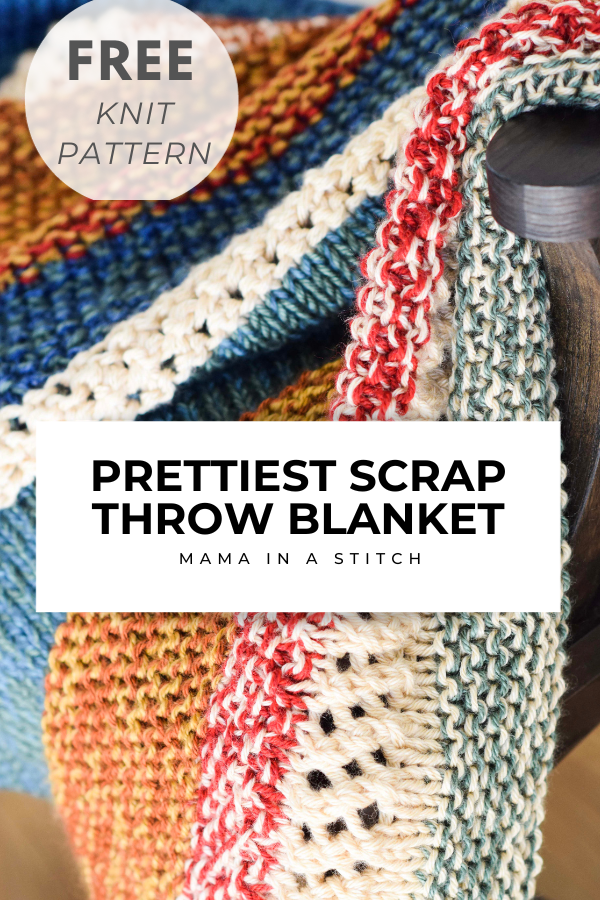 Scrappiest Happiest Knit Blanket