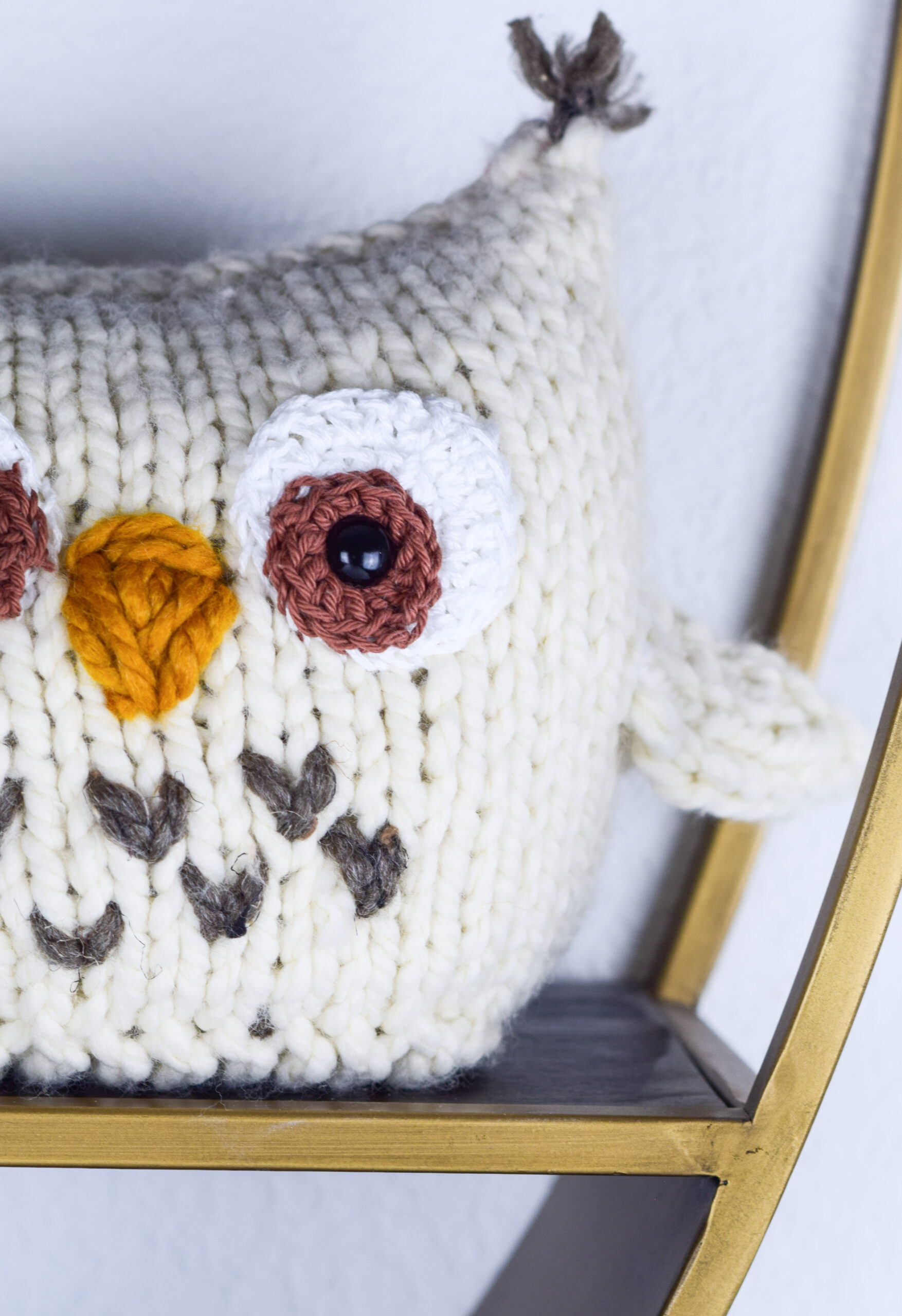 Knitted owl pattern discount
