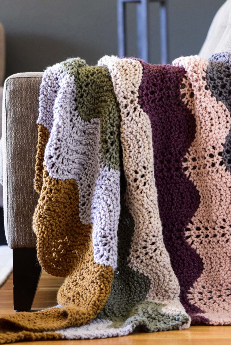 Fall Horizons Blanket Knitting Pattern