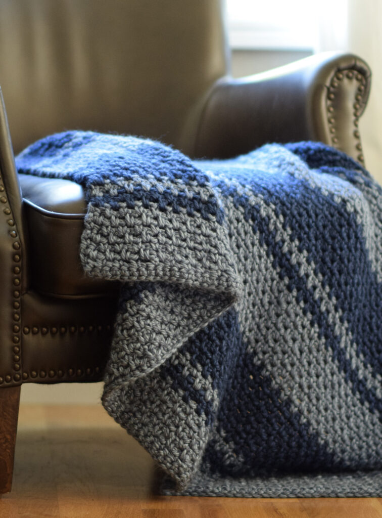 Moss Stitch Blanket Crochet Pattern