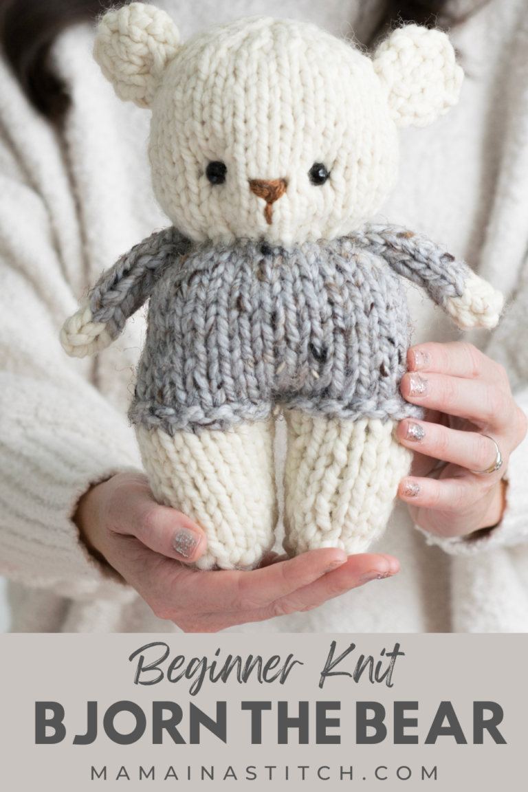 Easy Bear Knitting Pattern – Mama In A Stitch