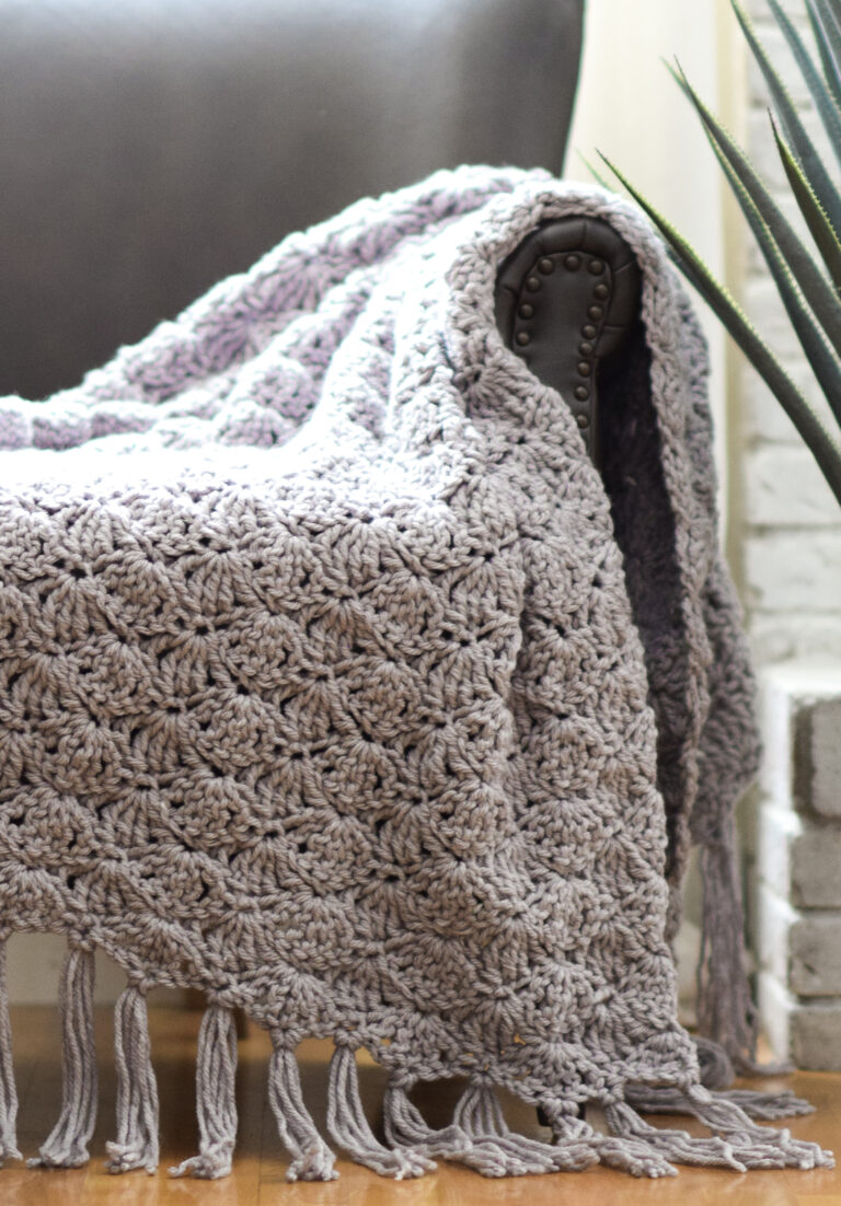 Shelly Throw Blanket Crochet Pattern