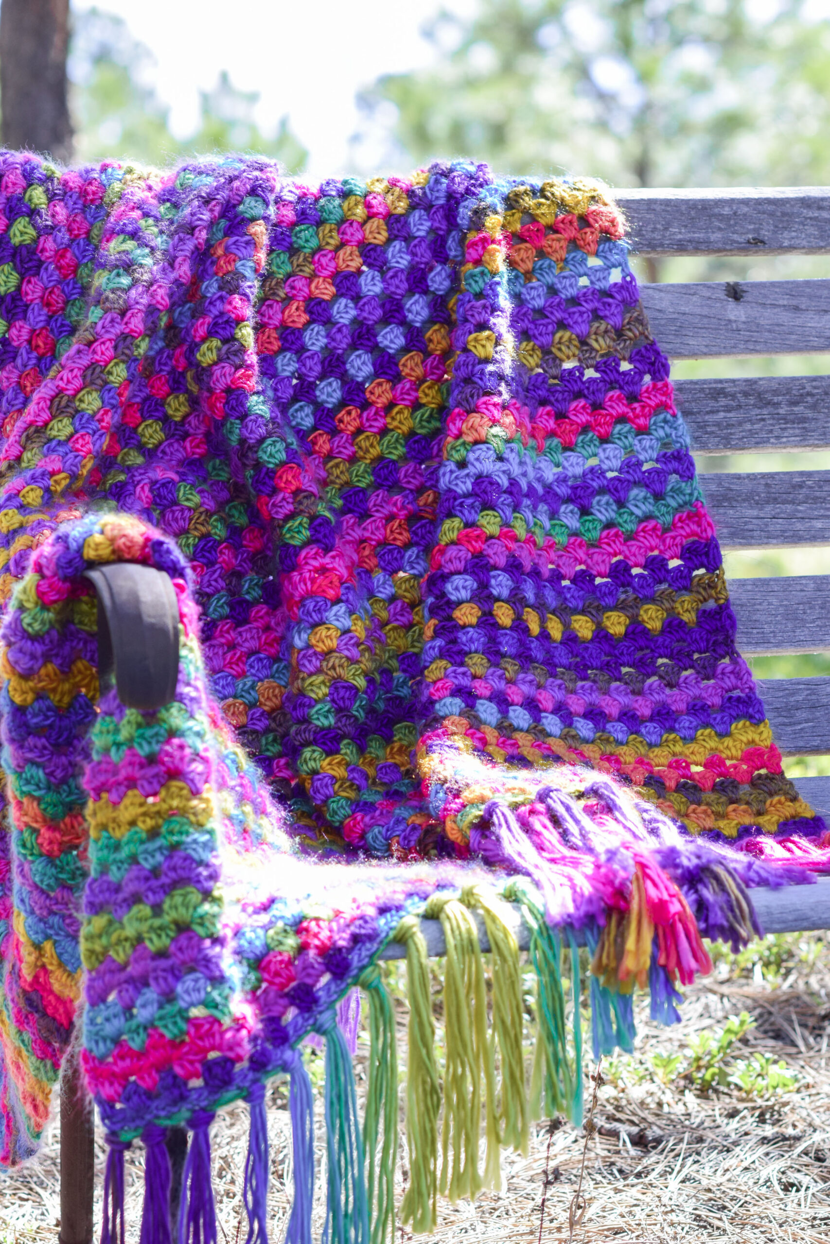 Fiesta Picnic Blanket Crochet Pattern