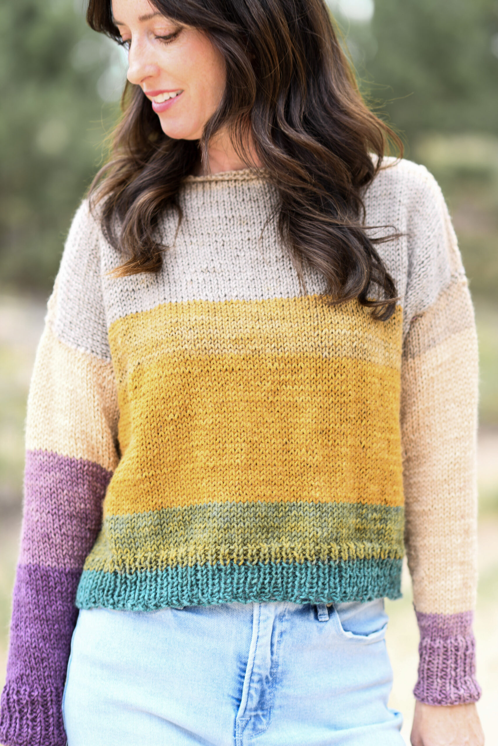 Mandala Beginner Pullover Knitting Pattern