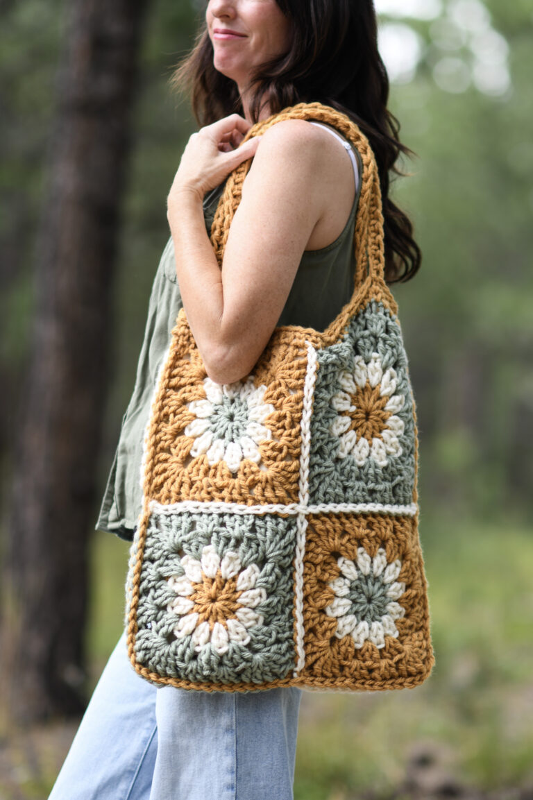 Big Blooms Flower Bag Crochet Pattern